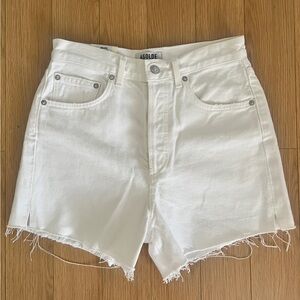 Agolde White Jean Shorts for Women